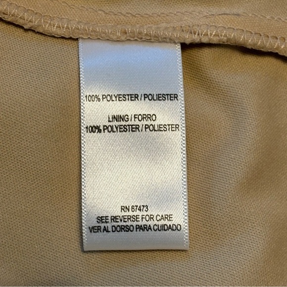 Julian Taylor Black and Tan Lace Overlay A-Line Cap Sleeve Midi Dress Size 6 - Picture 5 of 6